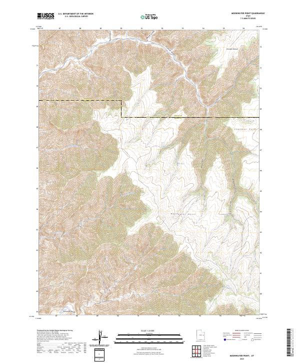 Moonwater Point topographic map thumbnail