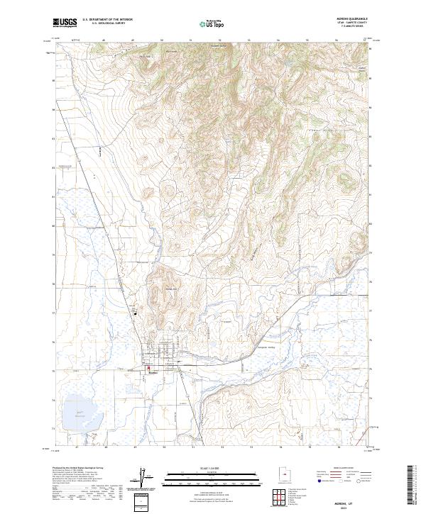 Moroni topographic map thumbnail