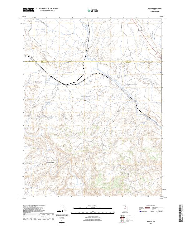 Mounds topographic map thumbnail