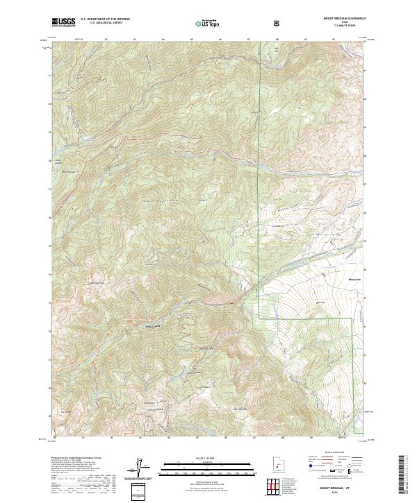 Mount Brigham topographic map thumbnail