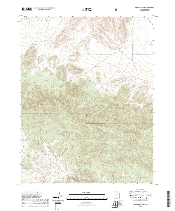 Mount Escalante topographic map thumbnail