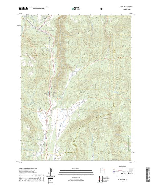 Mount Lena topographic map thumbnail
