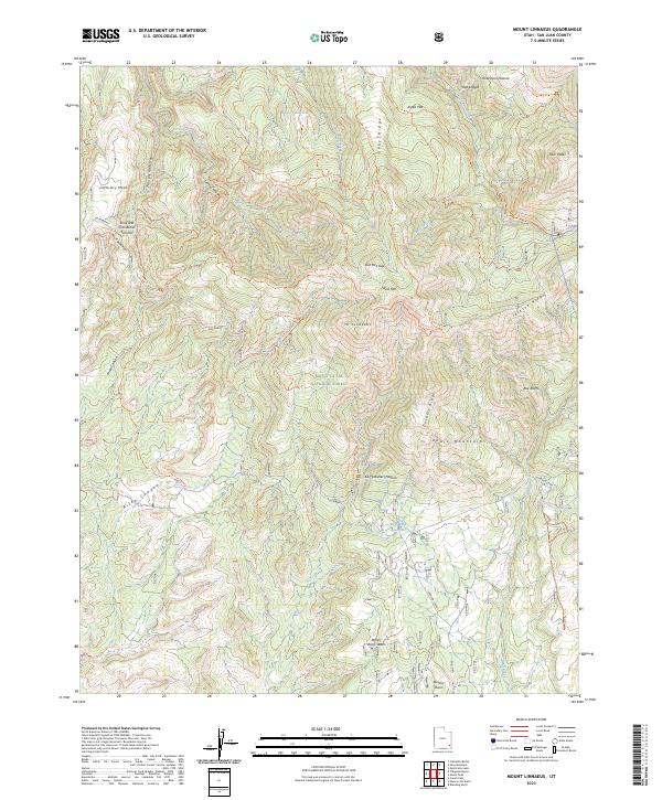 Mount Linnaeus topographic map thumbnail