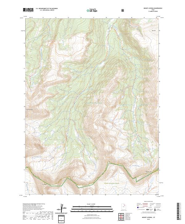 Mount Lovenia 2023 topographic map thumbnail