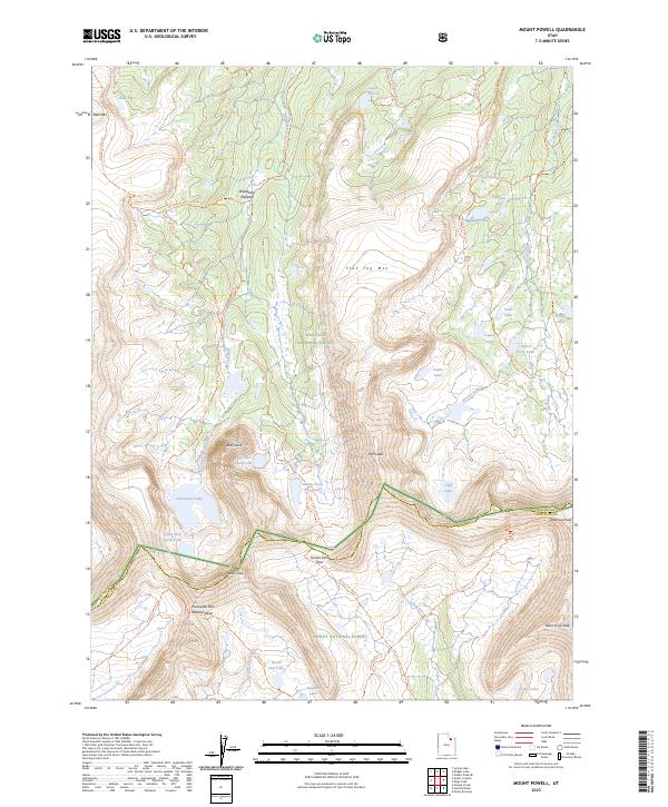 Mount Powell topographic map thumbnail