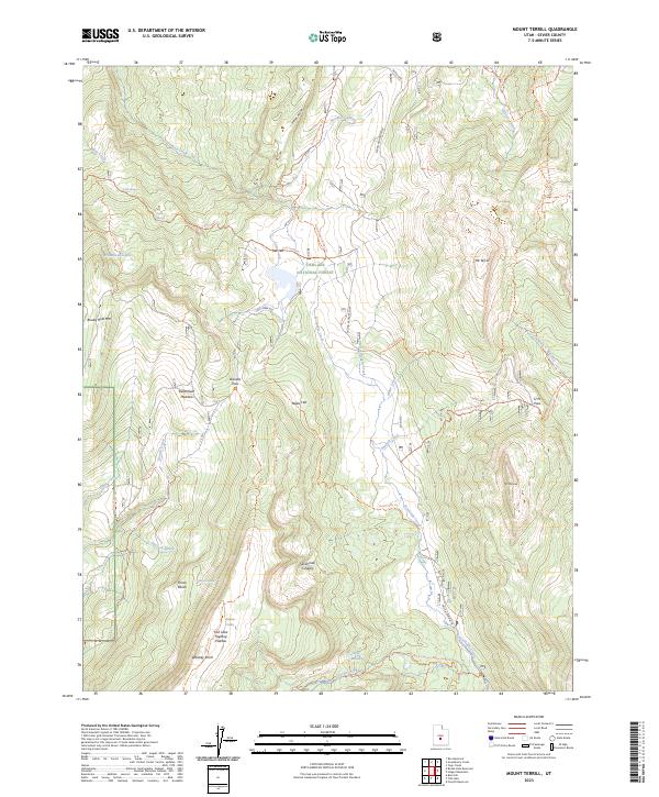 Mount Terrill topographic map thumbnail
