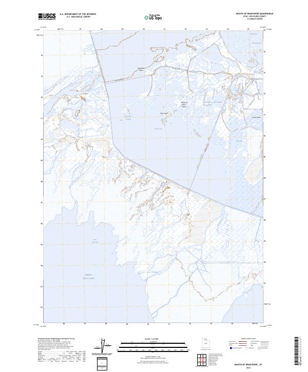 Mouth of Bear River topographic map thumbnail
