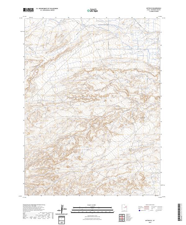 Myton SE topographic map thumbnail