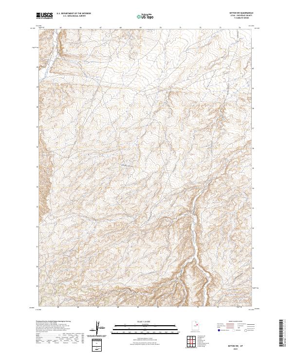 Myton SW topographic map thumbnail