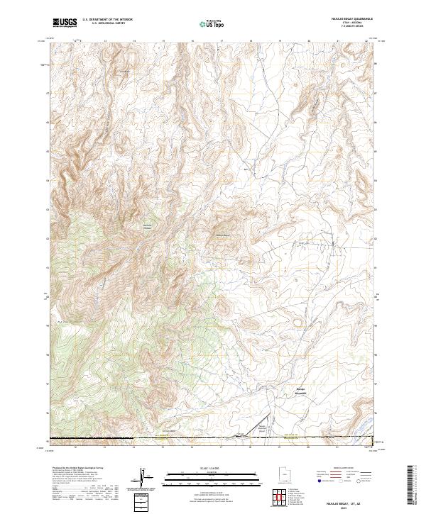 Navajo Begay topographic map thumbnail