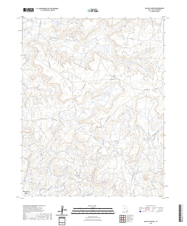 Navajo Canyon topographic map thumbnail