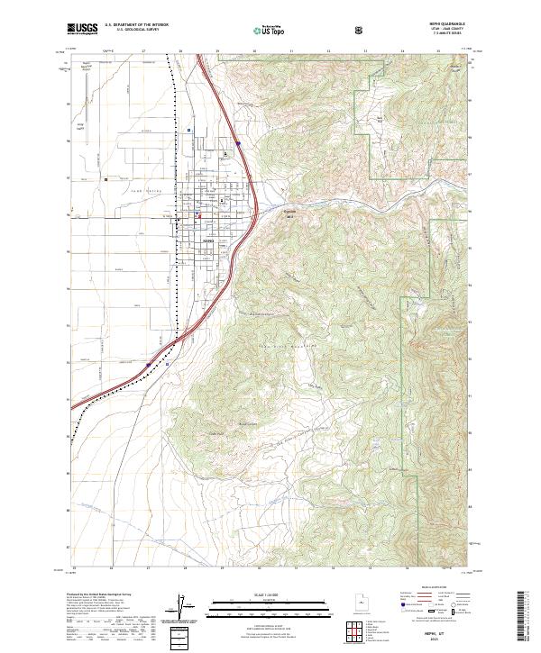 Nephi topographic map thumbnail