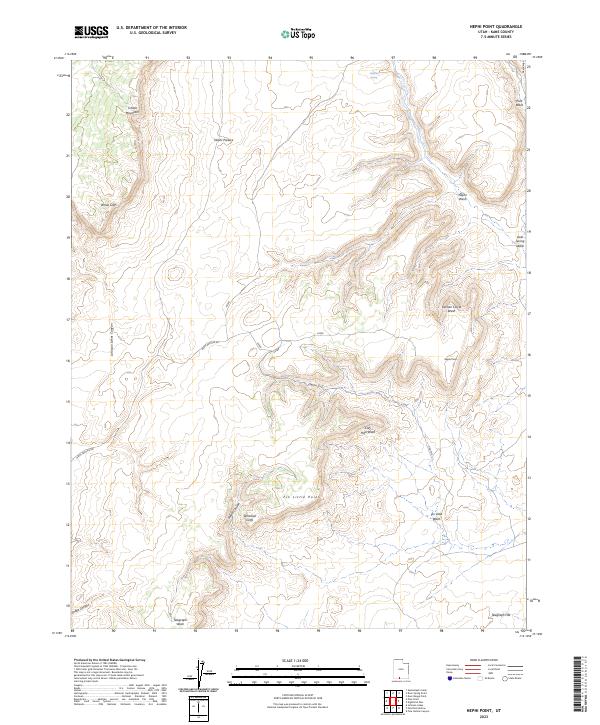 Nephi Point 2023 topographic map thumbnail
