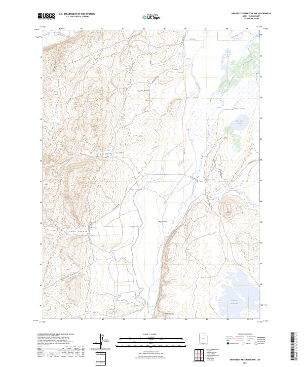 Neponset Reservoir NW topographic map thumbnail