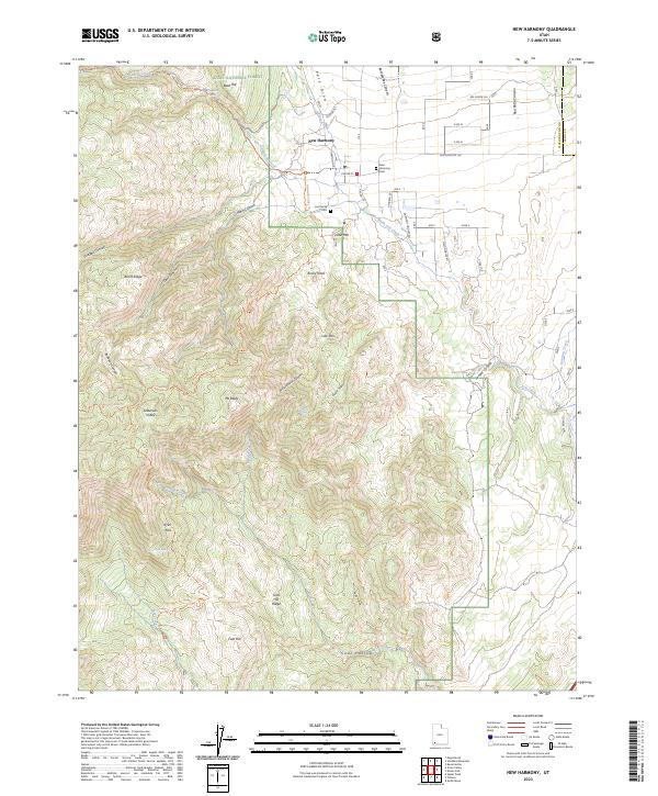 New Harmony 2023 topographic map thumbnail