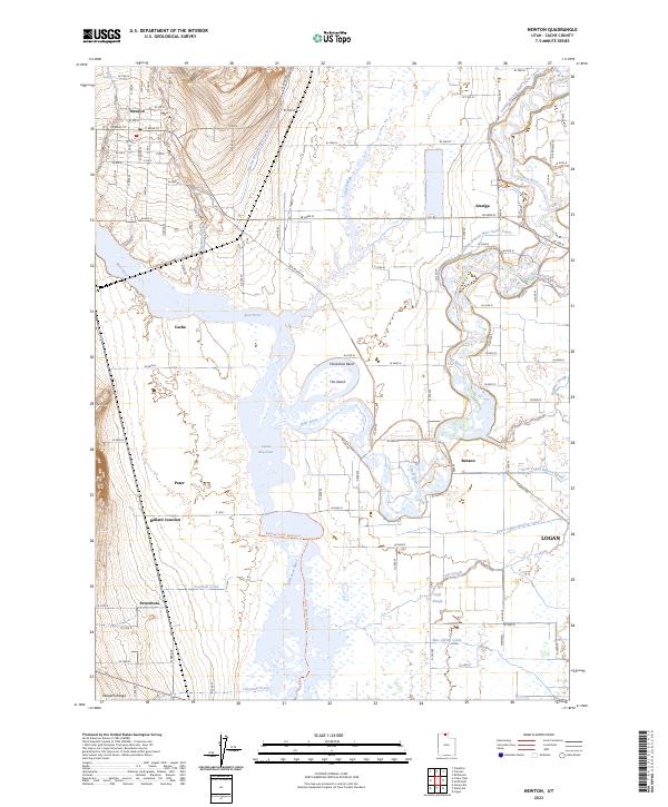 Newton topographic map thumbnail