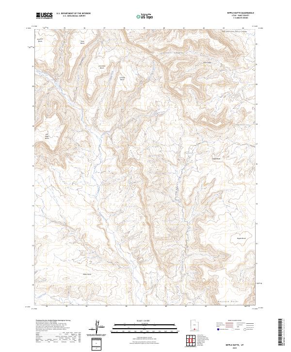 Nipple Butte topographic map thumbnail