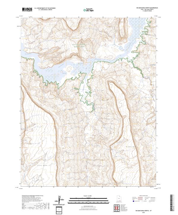No Mans Mesa North topographic map thumbnail