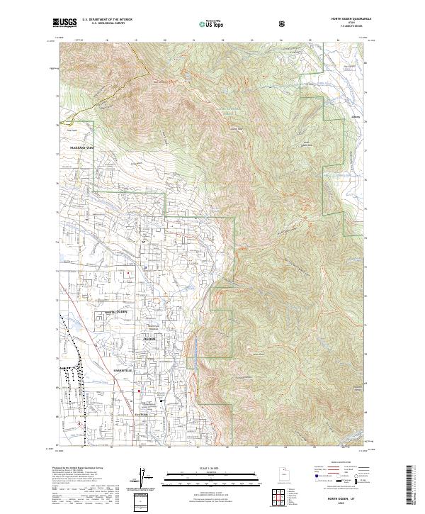 North Ogden topographic map thumbnail