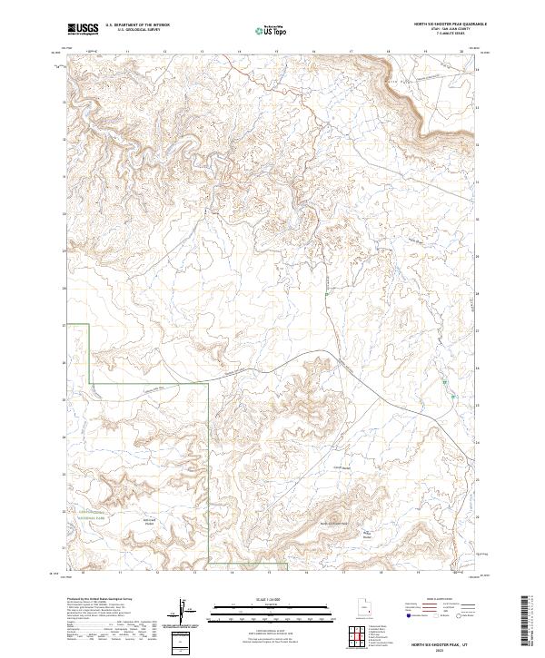 North Six-shooter Peak topographic map thumbnail