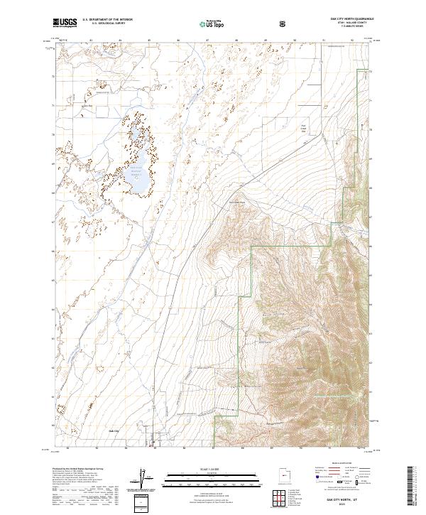 Oak City North topographic map thumbnail