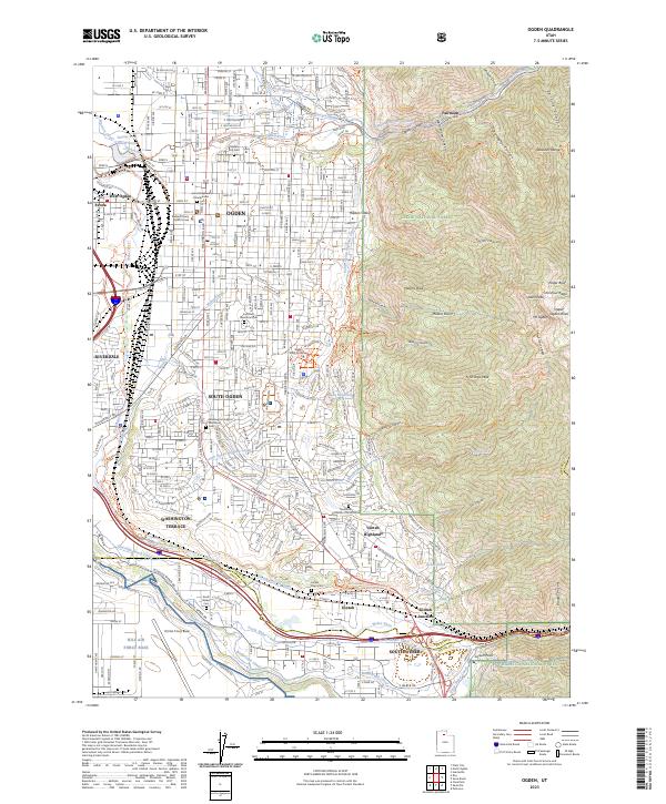 Ogden topographic map thumbnail