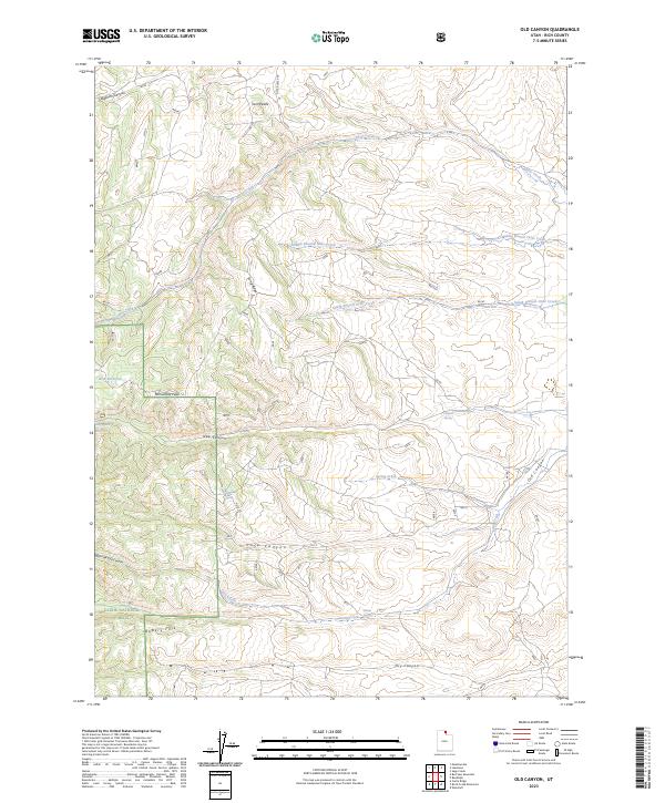 Old Canyon topographic map thumbnail