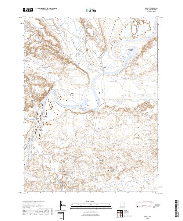 Ouray topographic map thumbnail