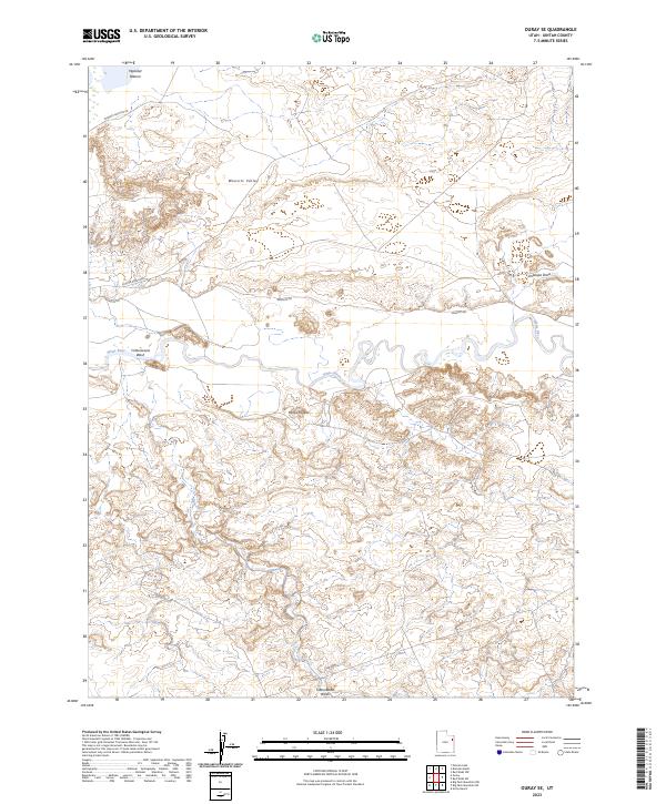 Ouray SE topographic map thumbnail