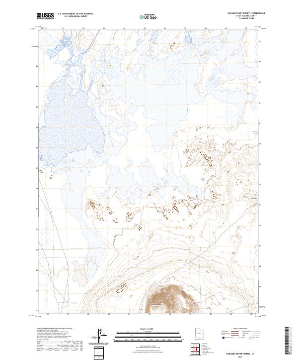 Pahvant Butte North topographic map thumbnail