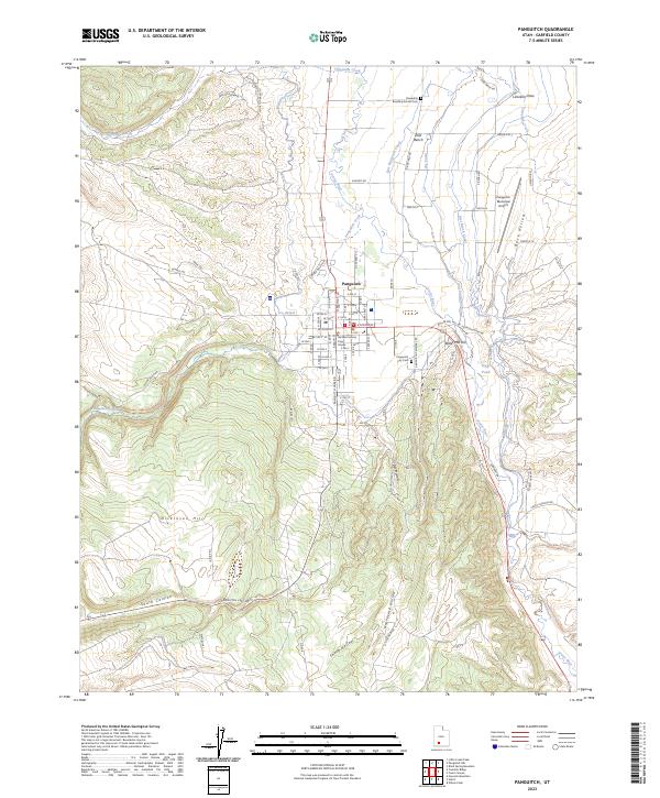 Panguitch topographic map thumbnail