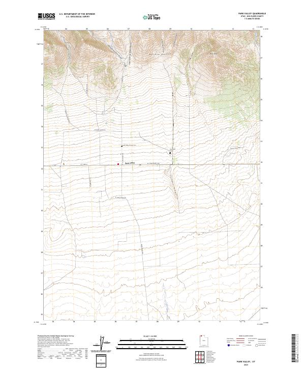 Park Valley topographic map thumbnail