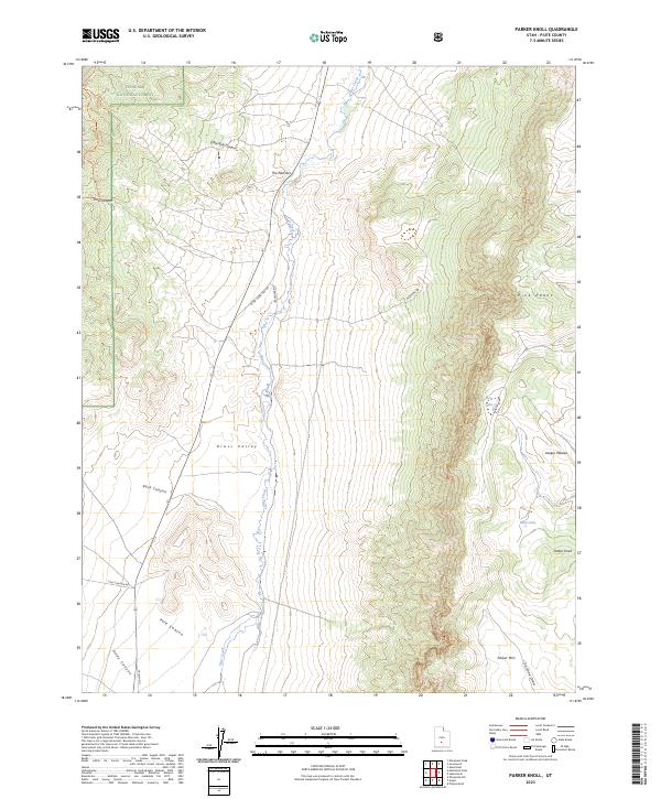 Parker Knoll topographic map thumbnail
