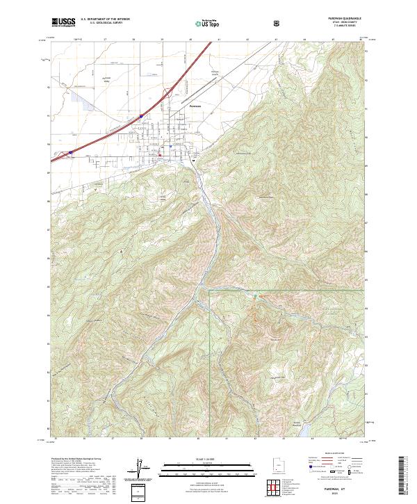 Parowan topographic map thumbnail