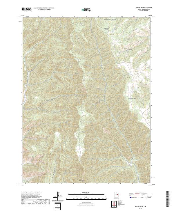 Patmos Head topographic map thumbnail