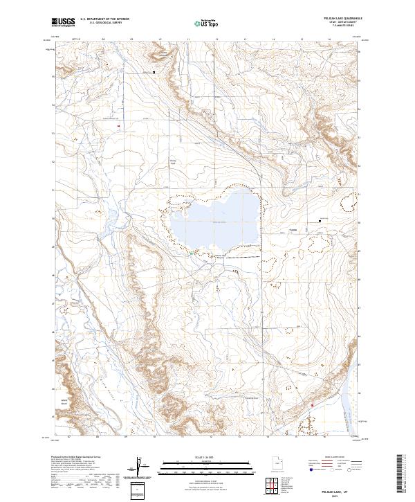 Pelican Lake topographic map thumbnail