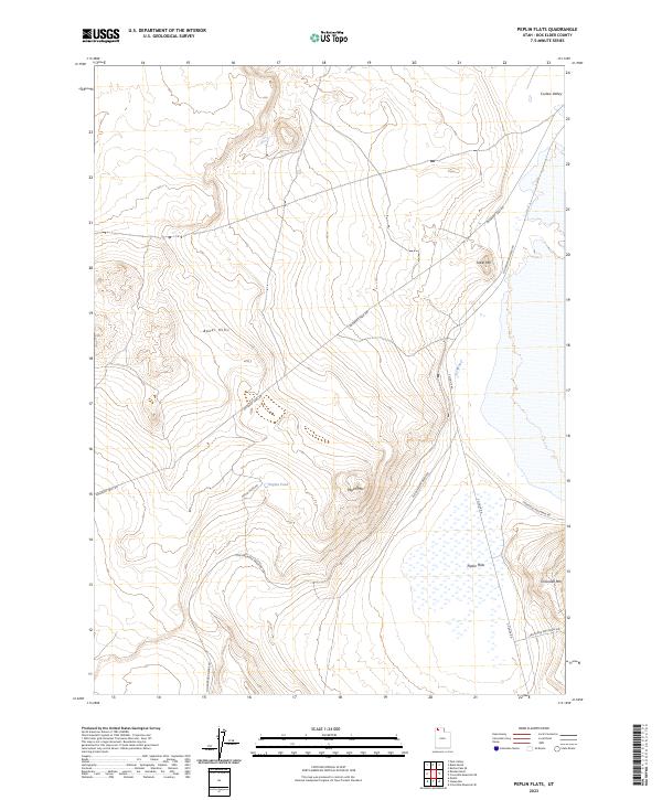 Peplin Flats topographic map thumbnail
