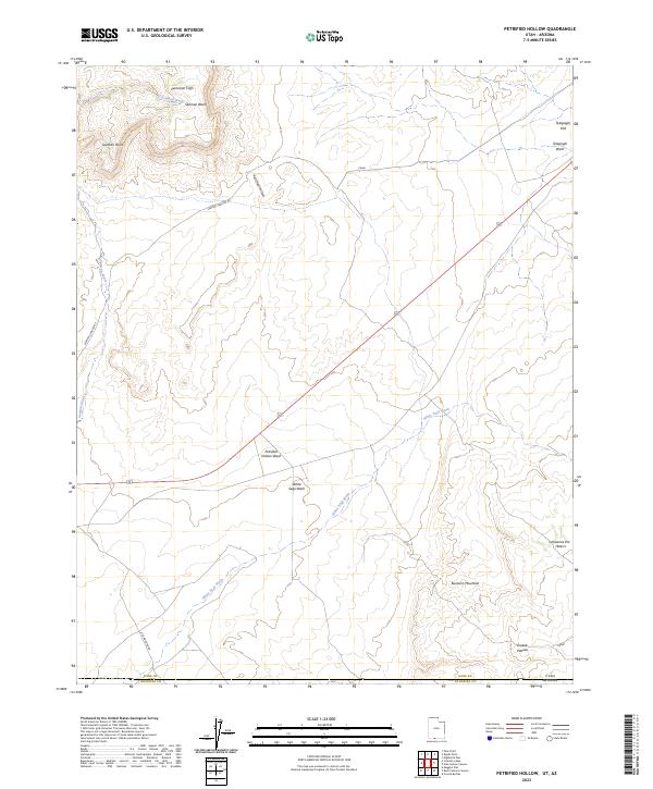Petrified Hollow topographic map thumbnail