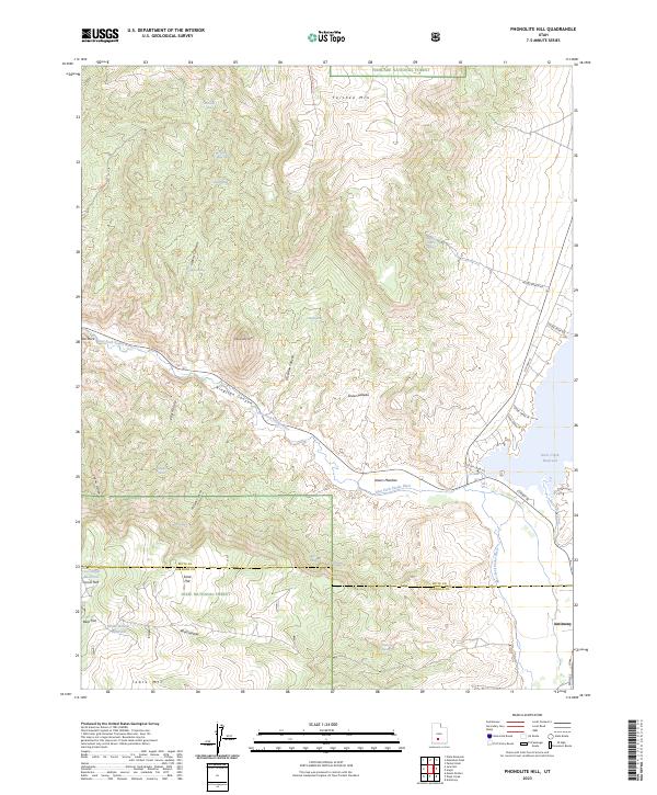 Phonolite Hill topographic map thumbnail