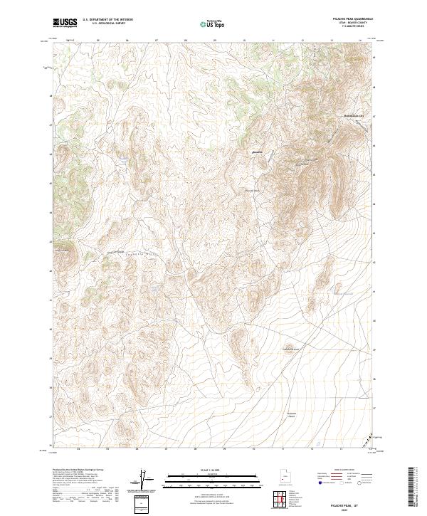 Picacho Peak topographic map thumbnail