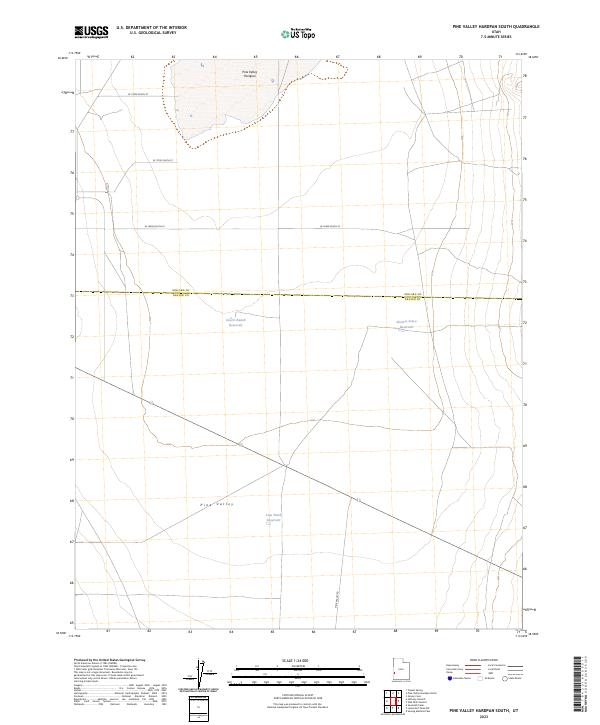 Pine Valley Hardpan South topographic map thumbnail