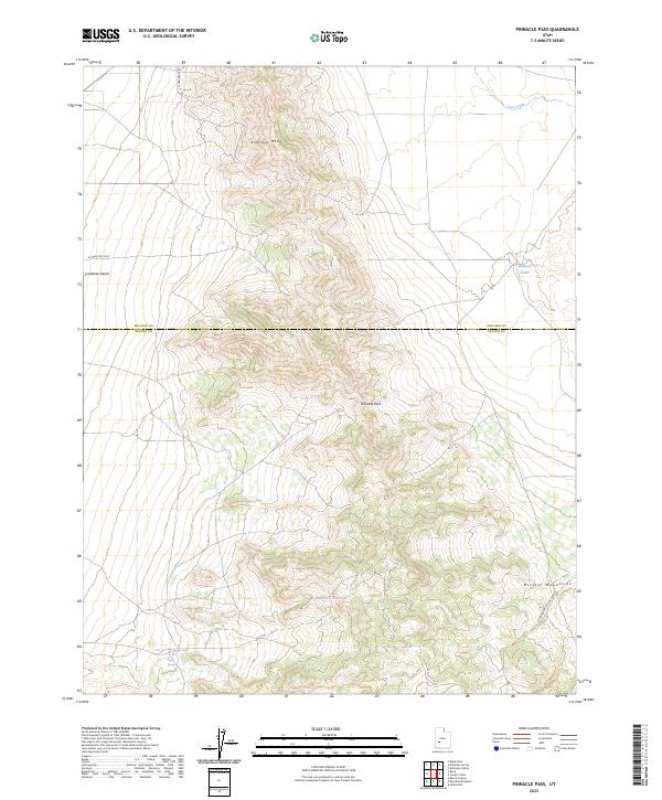 Pinnacle Pass topographic map thumbnail
