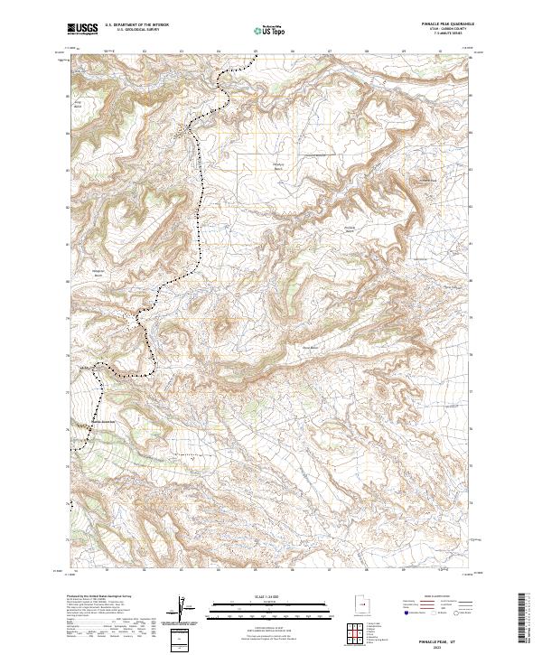 Pinnacle Peak topographic map thumbnail