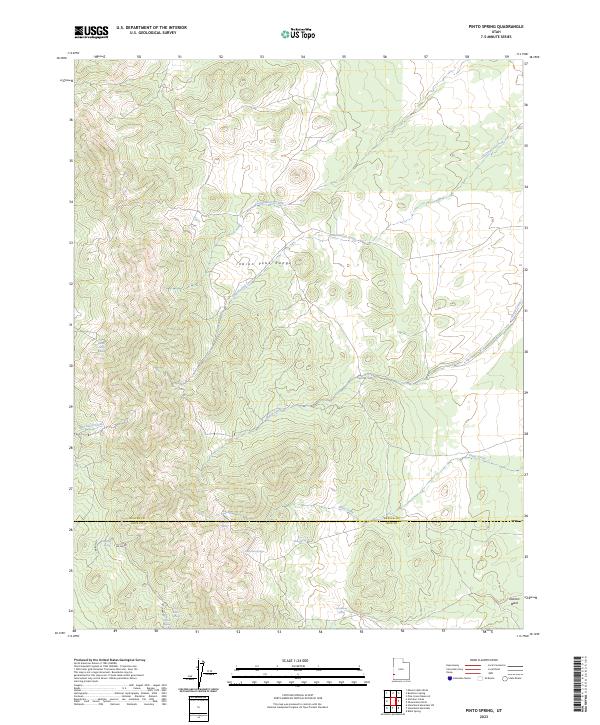 Pinto Spring topographic map thumbnail