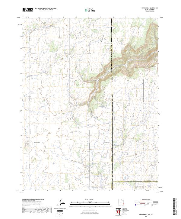 Piute Knoll topographic map thumbnail
