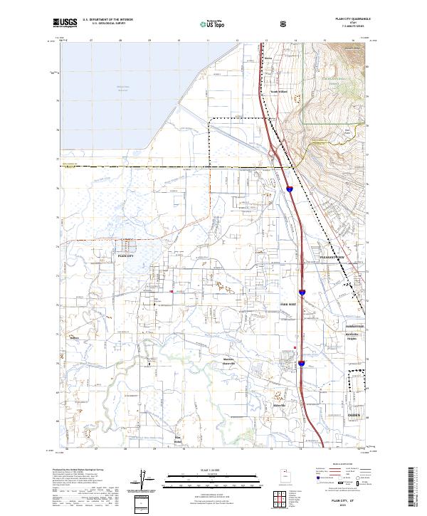 Plain City 2023 topographic map thumbnail