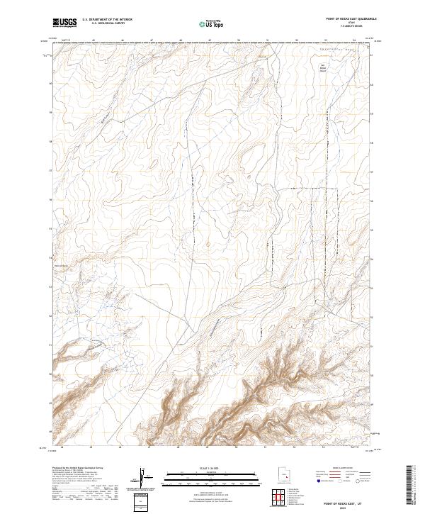 Point of Rocks East topographic map thumbnail