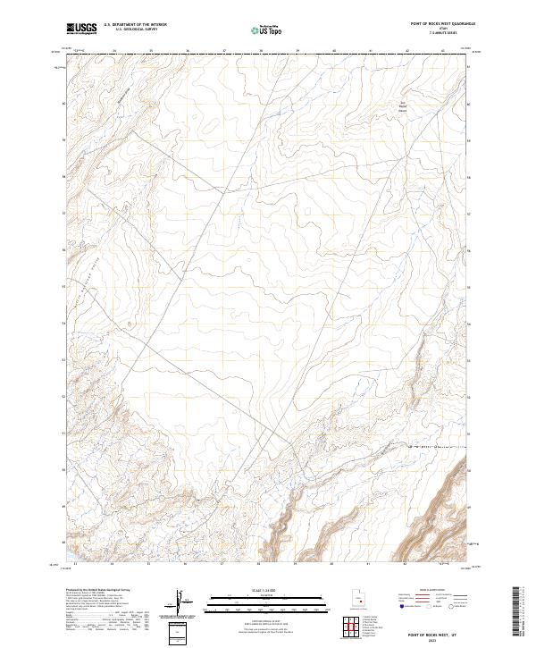 Point of Rocks West topographic map thumbnail