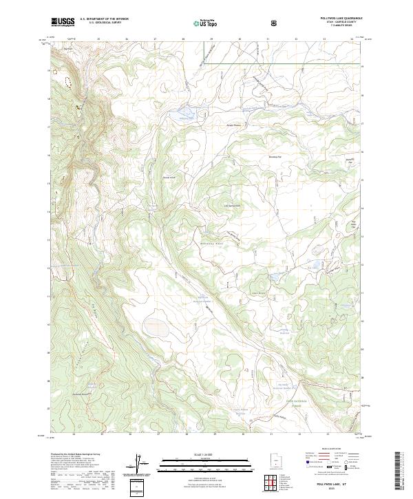 Pollywog Lake topographic map thumbnail