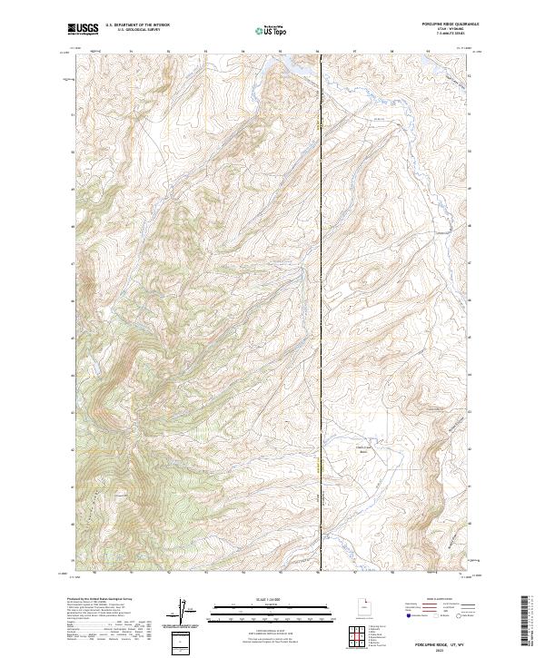 Porcupine Ridge topographic map thumbnail